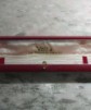 Wyler Vetta vintage watch box red leather lady